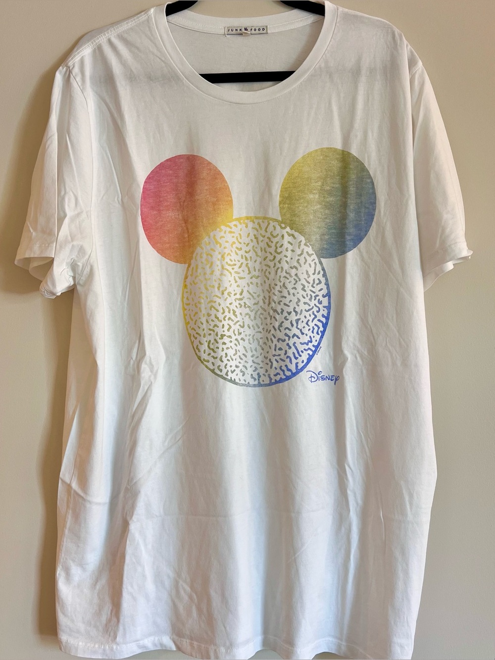 Rainbow Mickey Head T-shirt